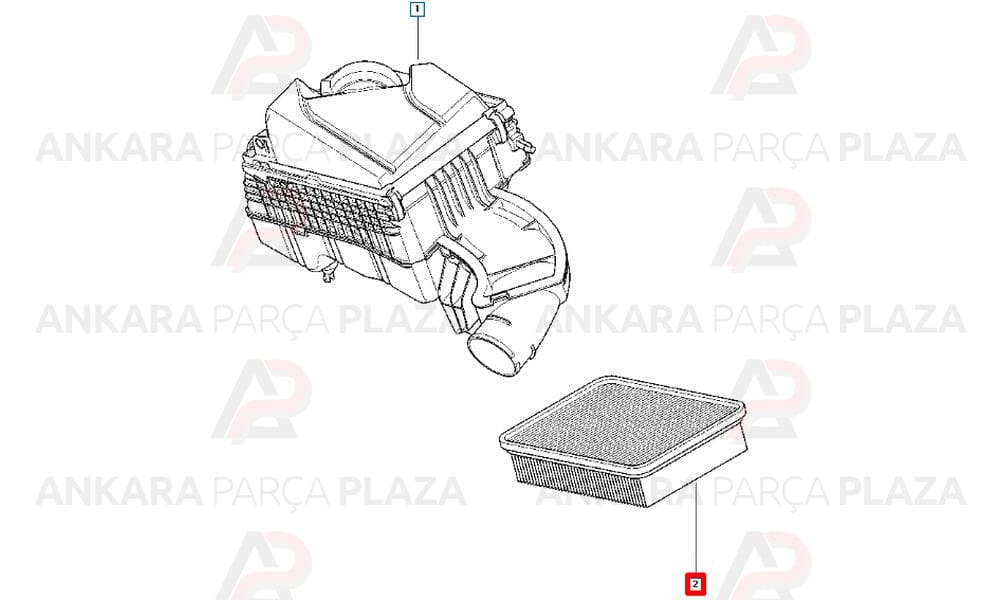 Hava Filtresii Renault : Laguna 3, Latitud 1.6 2.0 16V