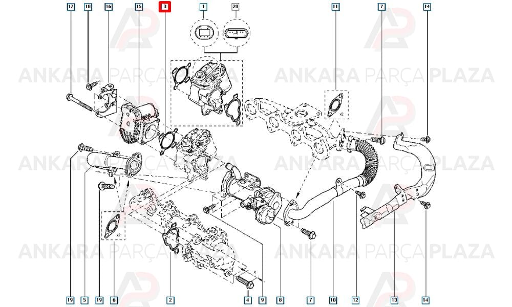 Master 3 2.3 Dcı Egr Conta Takımı 2 + 1 Oto Conta