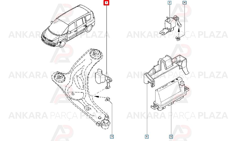 Laguna 2 Far Yükseklik Ayar Sensörü 8200586405