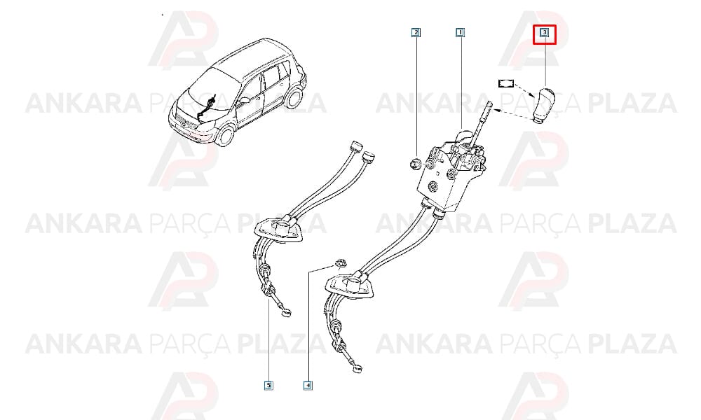 Megane 2 Vites Topuzu 2008 Sonrası Pleksan