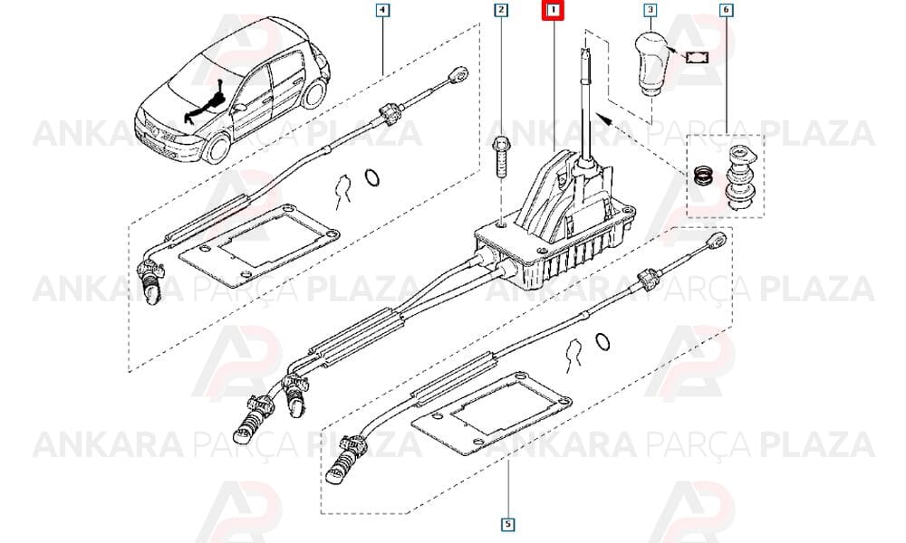 Megane 2 Vites Topuzu İthal Orijinal 8200596161-1