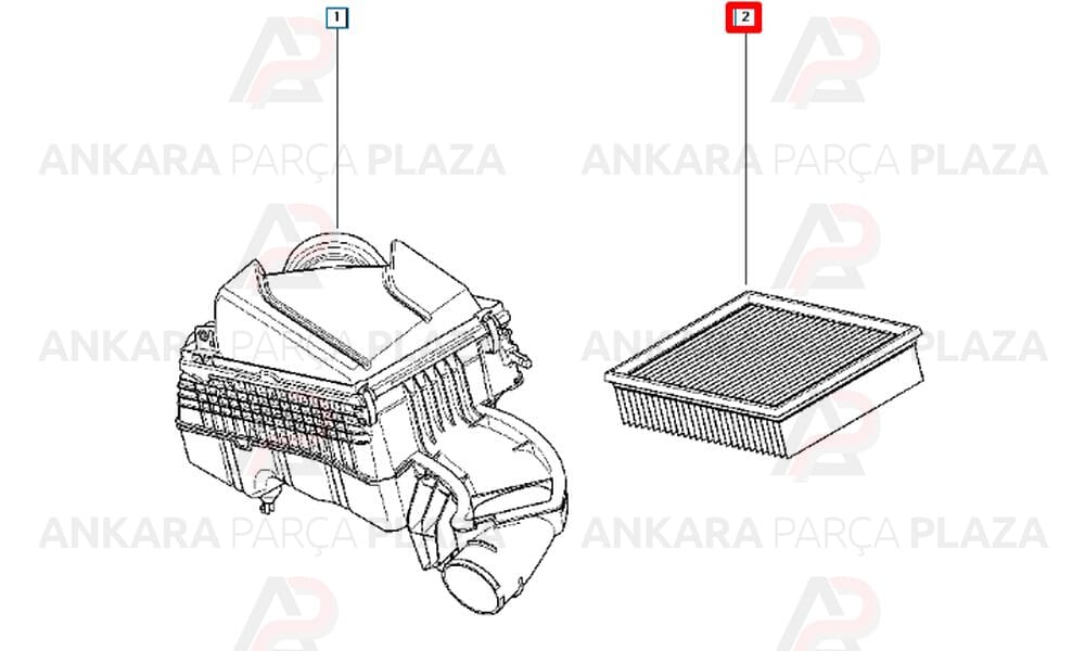 Hava Filtresi Laguna 3 1.5 Dcı K9K Laguna 3 2.0 Dcı