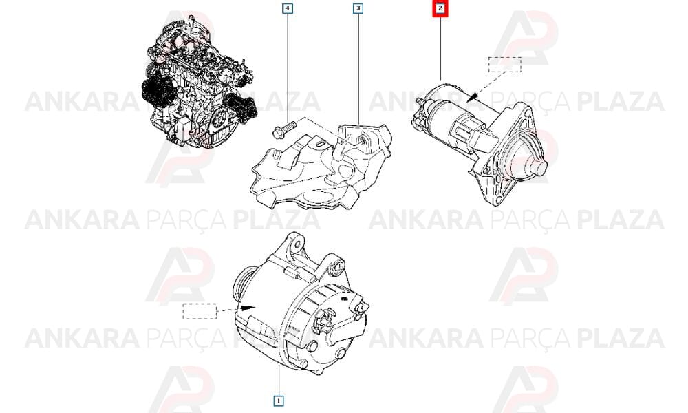 Marş Motoru Espace 4 3.0 8200628430