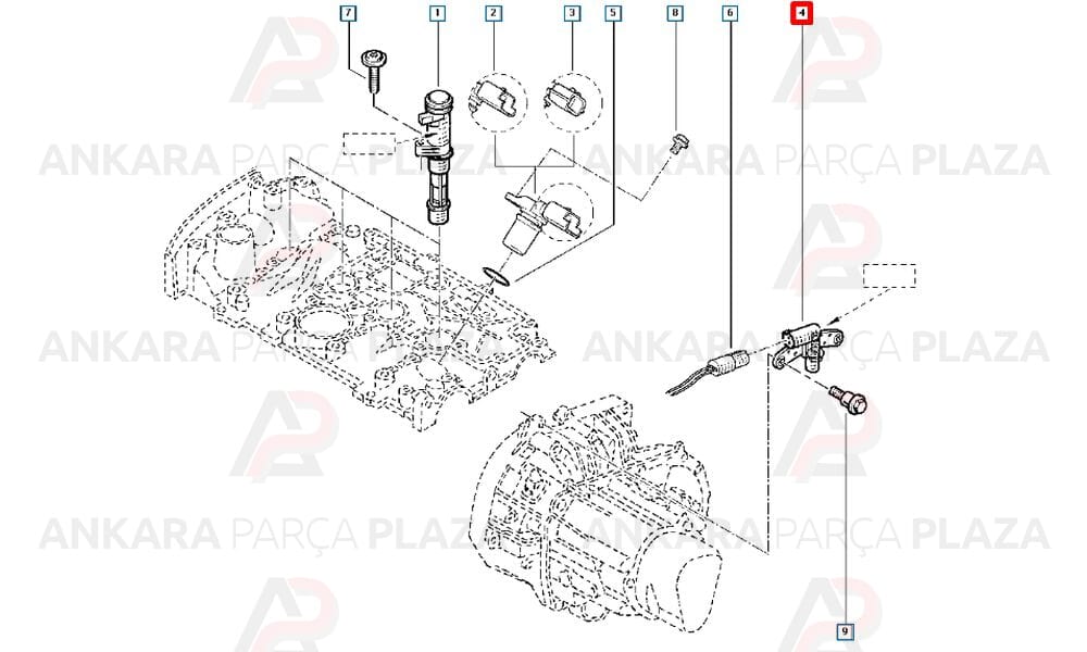 Duster Clio 3 Megane 3 Scenic 3 1.6 16V Krank Mili Sensörü Fae