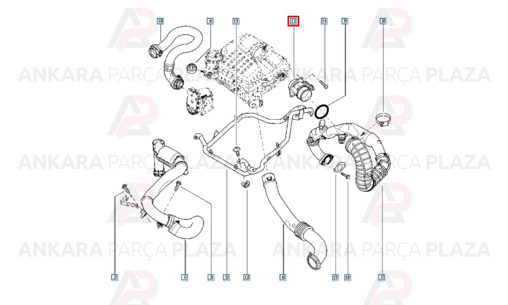 Debimetre Hava Kütle Ölçer Duster Logan 1.5 Dci 8200651315