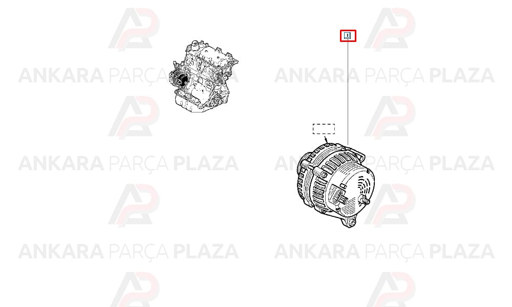 Renault Clio 3, Megane, Laguna Şarj Dinamo Konjektörü Bosch