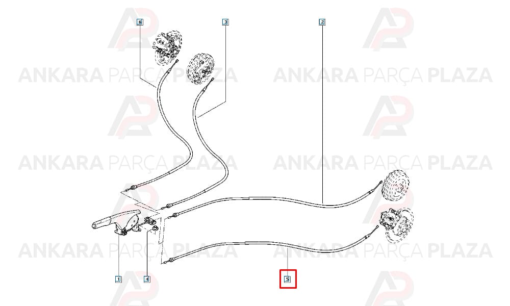 Renault Clio 3 1.2 2.0 16V 07 El Fren Teli Sol Disk Cavo