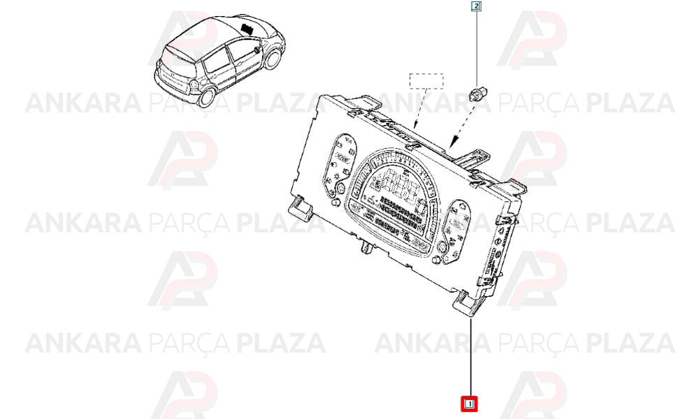 Modüs Gösterge Paneli Komple 8200668085