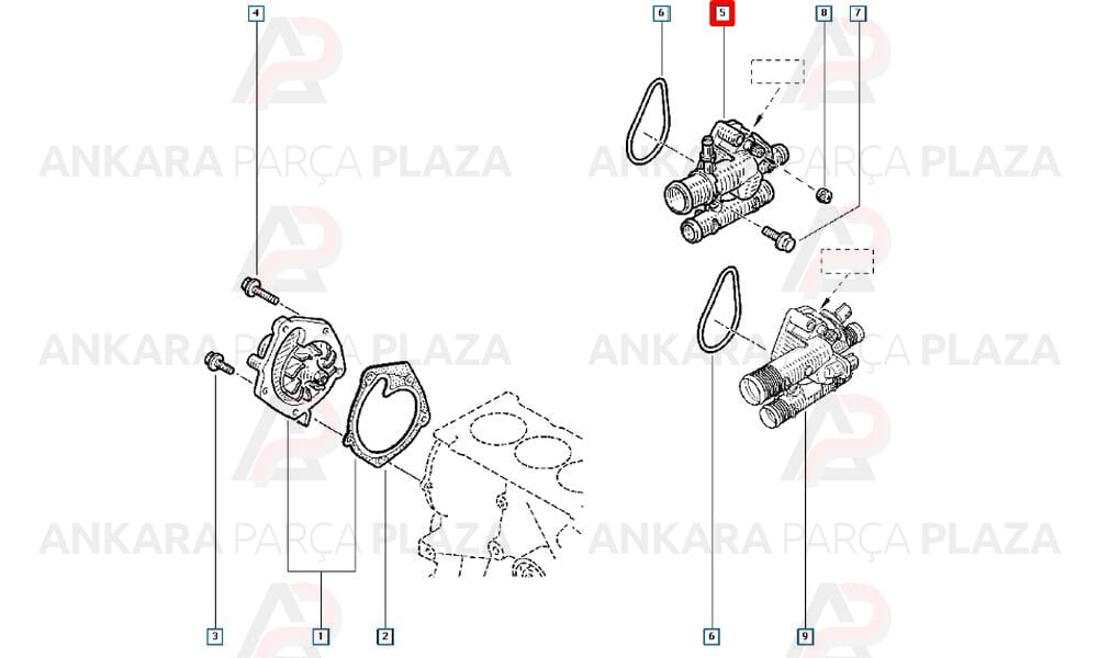 Laguna Megane 2 Scenic 2 1.9Dcı Termostat Contalı 2002 Sonrası Vernet