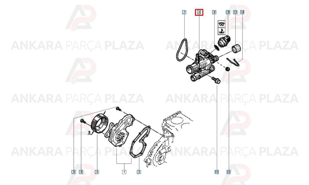 Clio Laguna 2 Megane 1 Trafic 2 1,9Dcı Termostat 89C Vernet