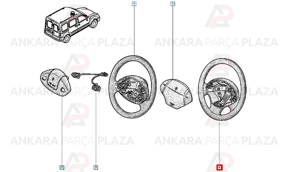 Direksiyon Simidi Kangoo 2