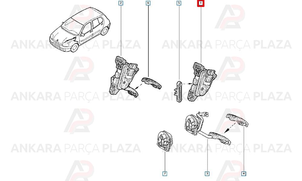 Kangoo Clio 1.5 6 Fişli Potansiyometre 8200699681
