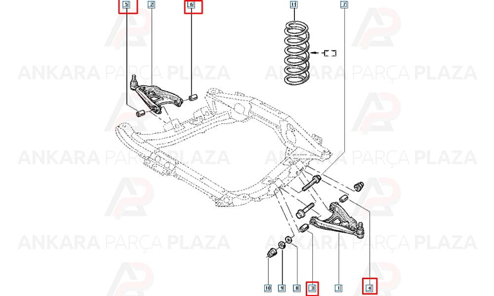 Tabla Salıncak Burcu Kangoo Clio 2 Symbol