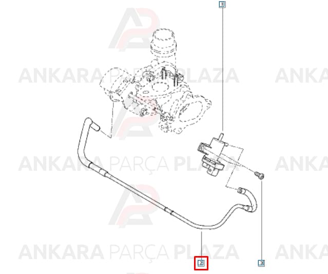 Megane 3, Fluence, Clio 4 Avans Hortumu Orijinal 8200720919