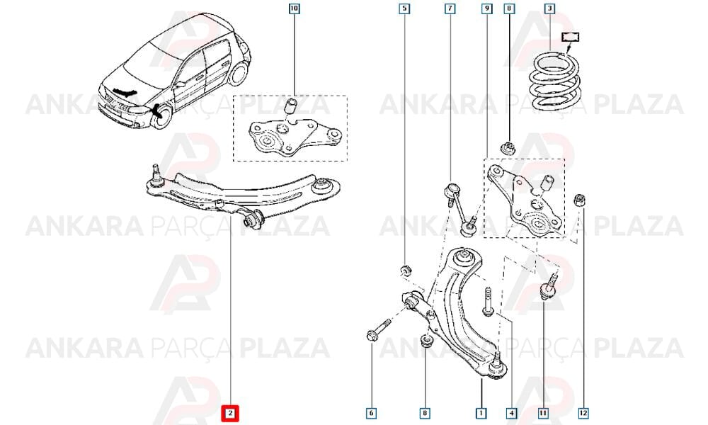 Salincak Tabla Megane 2 Sport