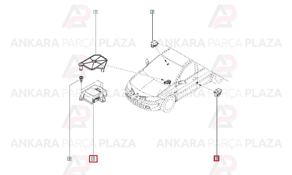 Megane 2 Yan Hava Yastığı Sensörü Orijinal 8200728829