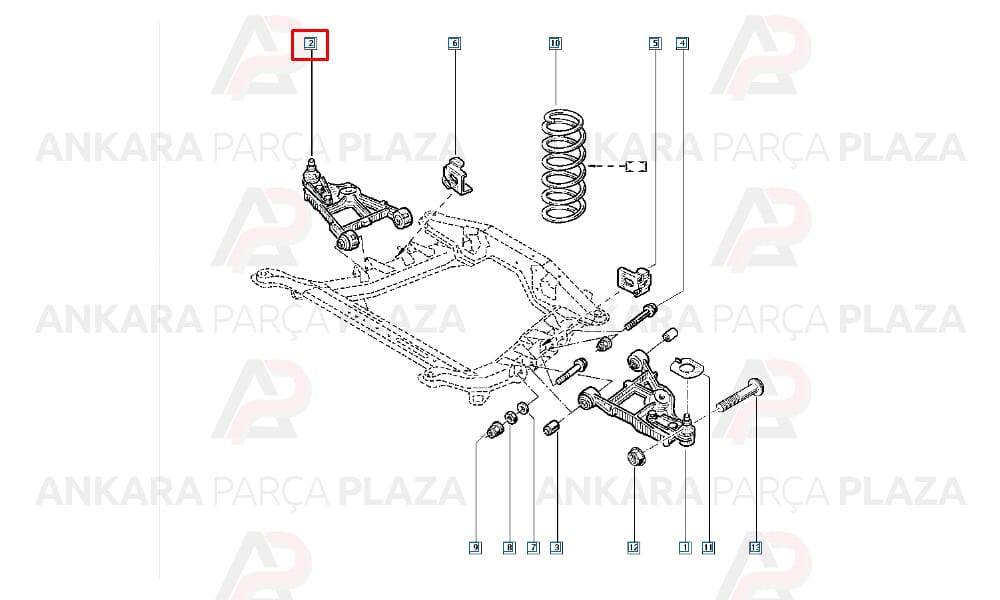Salincak Tabla Sağ Megane 1.9 Tdi