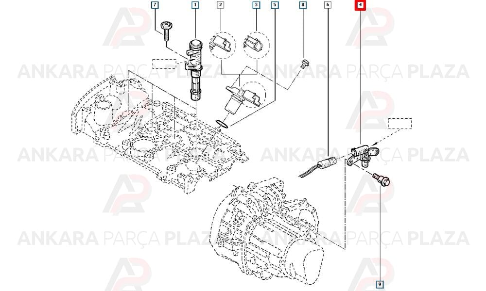Fluence Krank Sensörü Orijinal 8200746453