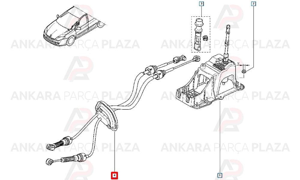 Laguna 3 Vites Teli İthal Orijinal 8200755652-1