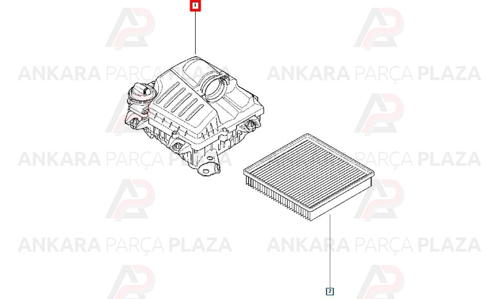 Hava Filtre Kazanı Trafic 2 2.0 M9R 8200760899