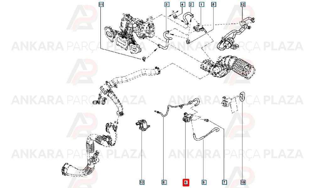 Captur Dokker Kangoo Duster Megane 3 1.5 Partikül Filtre Sensörü Orijinal 8200762162