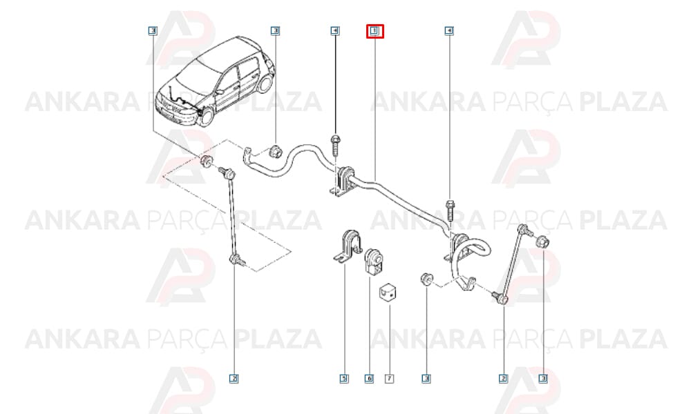Megane 2 Viraj Demiri Orijinal 8200765618