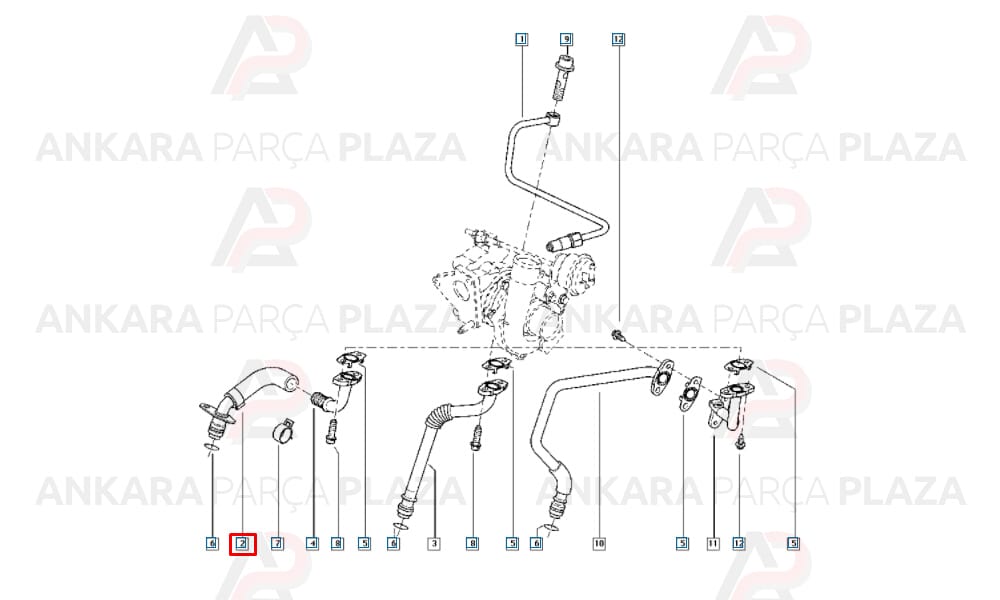 Megane 3 Motor Yağ Hortumu Orijinal 8200779378