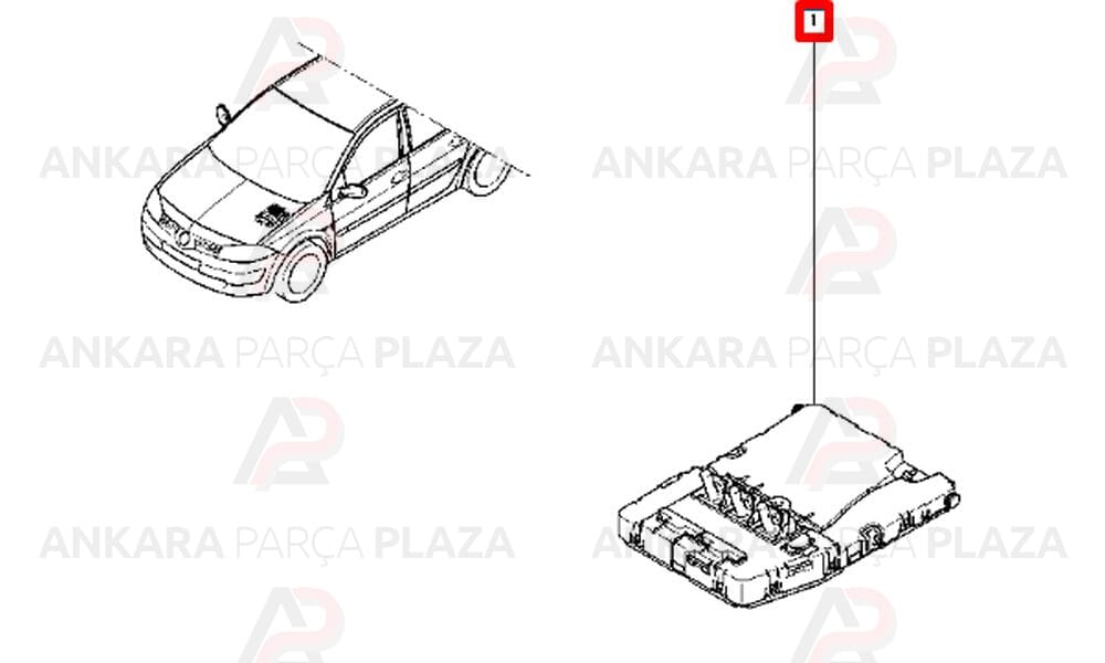 Uch Beyin Megane 2 2 Fişli 8200780028