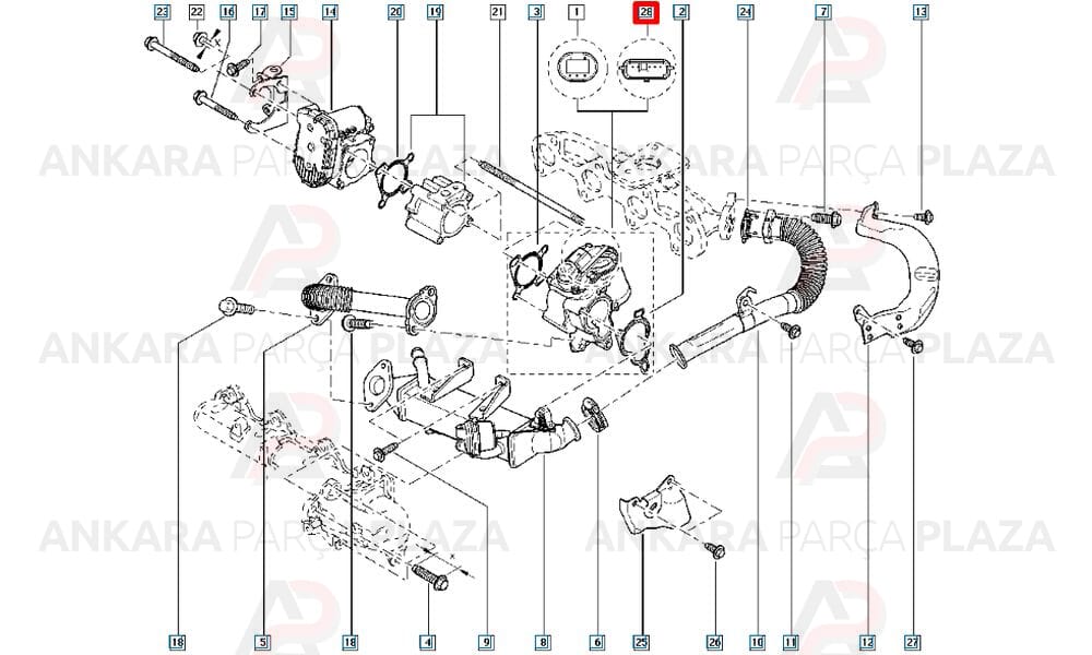 Renault Espace 4 Koleos Laguna 3 Latitute Egr Valfi Kale Radyatör
