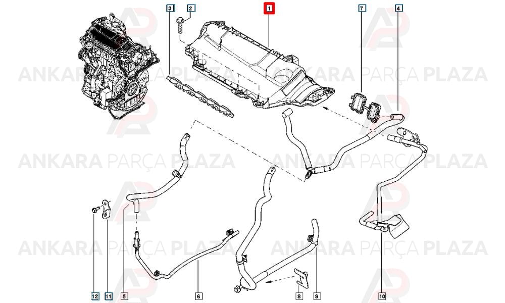Motor Üst Kapağı Master 2.3 8200805844