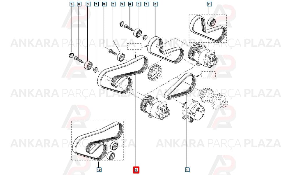 Clio 2, Twingo Kanallı Kayış 4Pk1540 Roadmax