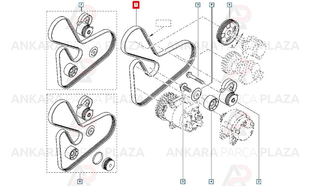 Trafic 2 Kanallı Kayış 7Pk1973 Gates