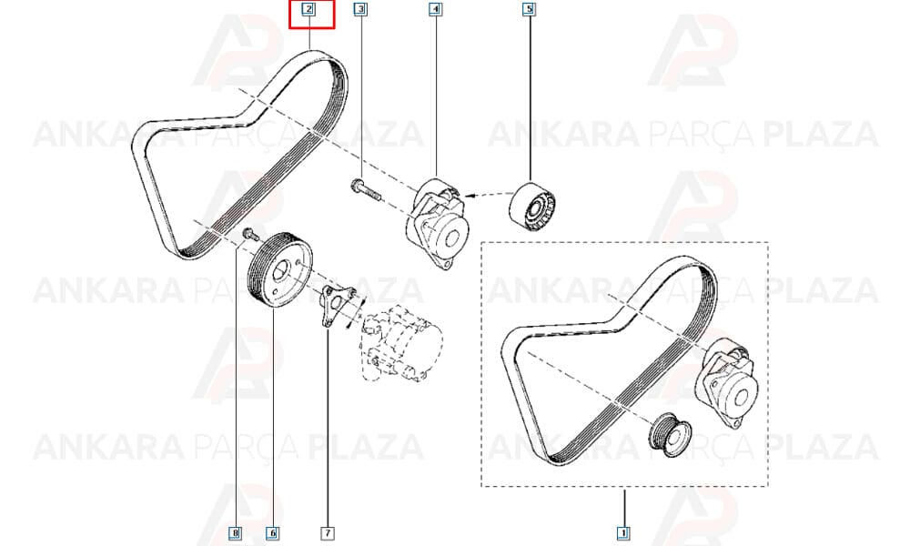 Master Kanallı Kayış Klimasız 7Pk1113 Gates