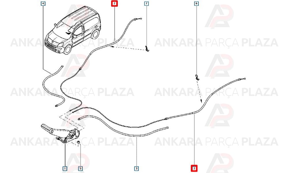 Kangoo 3 El Fren Teli 8200854052