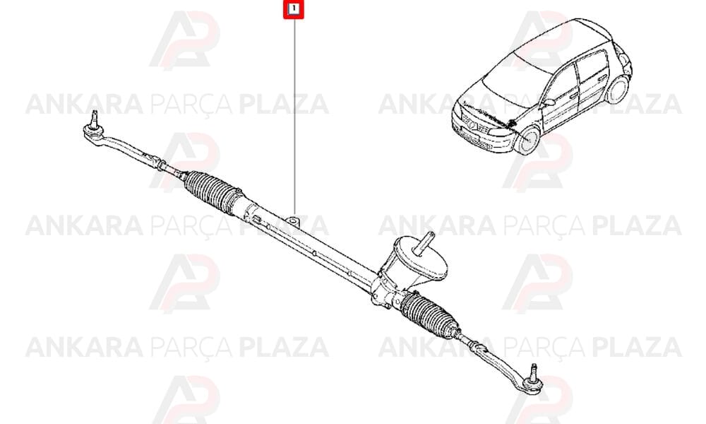 Direksiyon Kutusu Megane 2 490016514R