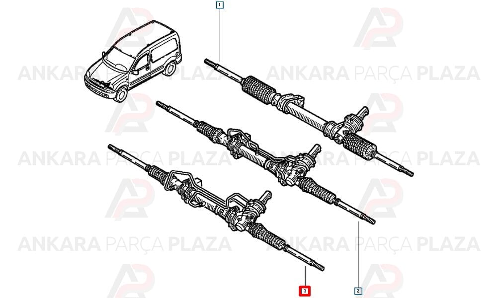 Direksiyon Kutusu Kangoo 2 8200895863