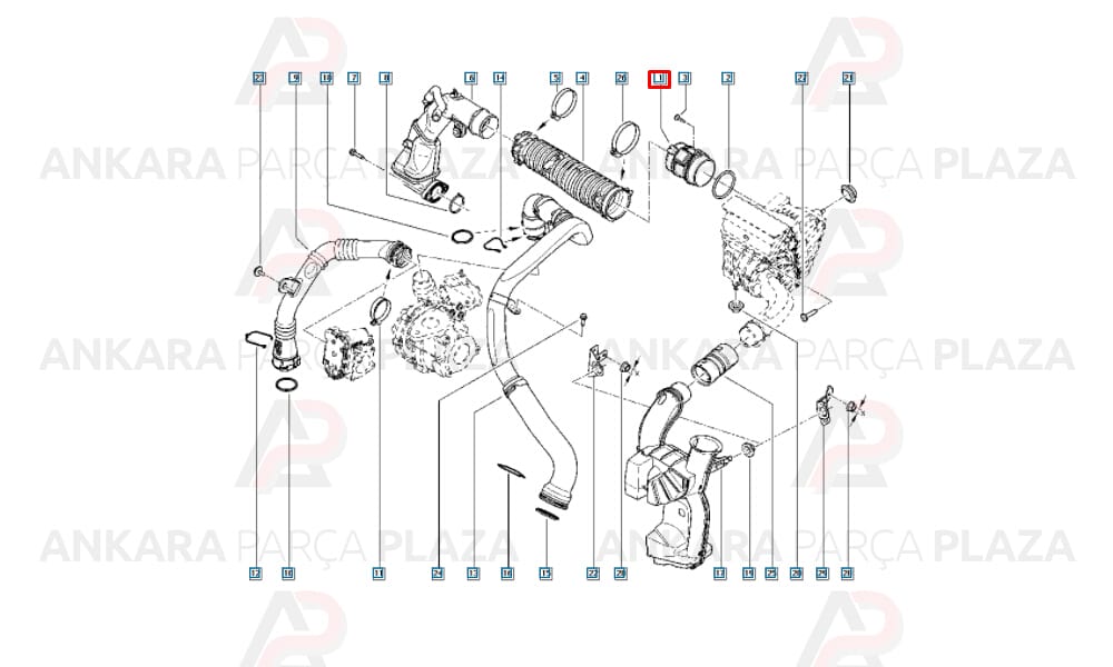 Hava Kütle Ölçer Debimetre Master 3 Trafic 2 2.0 - 2.3 M9R - M9T 8200914647