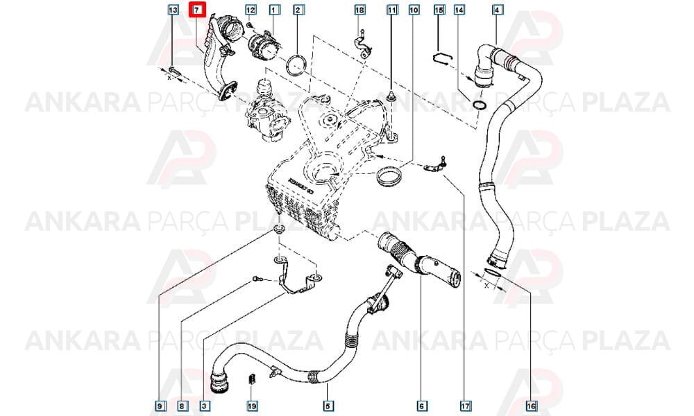 Duster 4X4 1.5 110 Bg Euro 5 Turbo Borusu Orijinal 8200921878