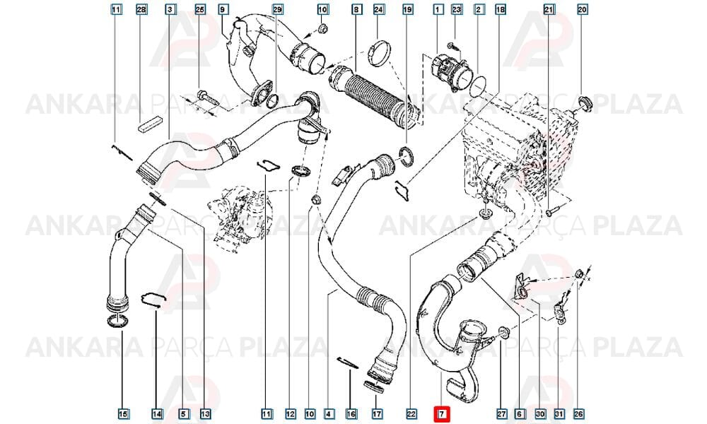 Rezonatör Hava Filtre Borusu Megane 3 Fluence Deposuz Tip 8200923128