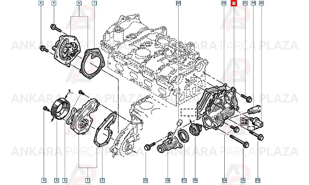 Megane Laguna Clio 2 Termostat Orijinal 8200934203