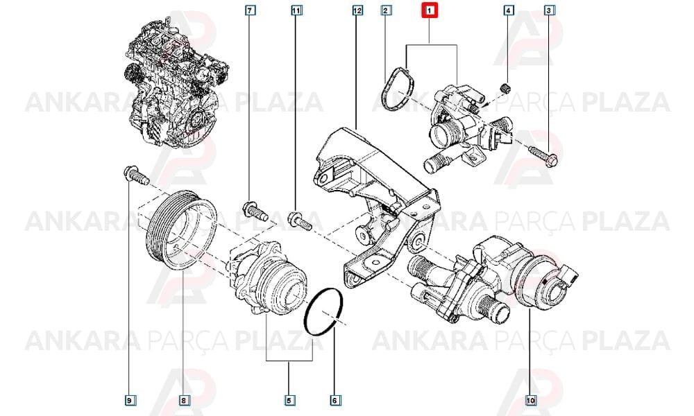 Trafic Master 3 2.3Dcı Termostast 81C 2010 Sonrası Gates