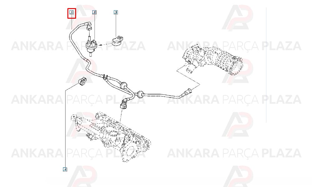 Modüs Clio 3 Turbo Borusu Orijinal 8200983031