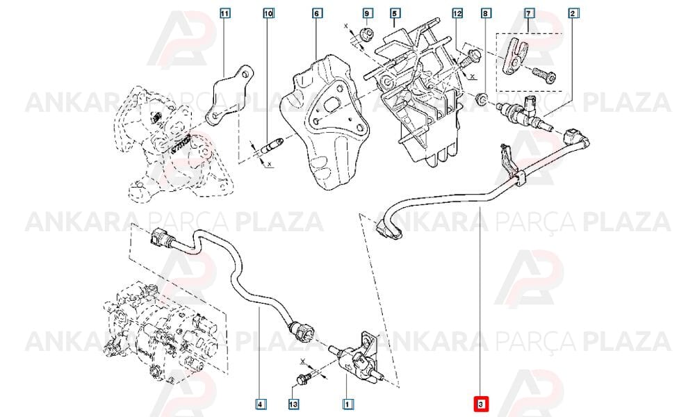 Duster 4X2 Enjektör Borusu 8201070269