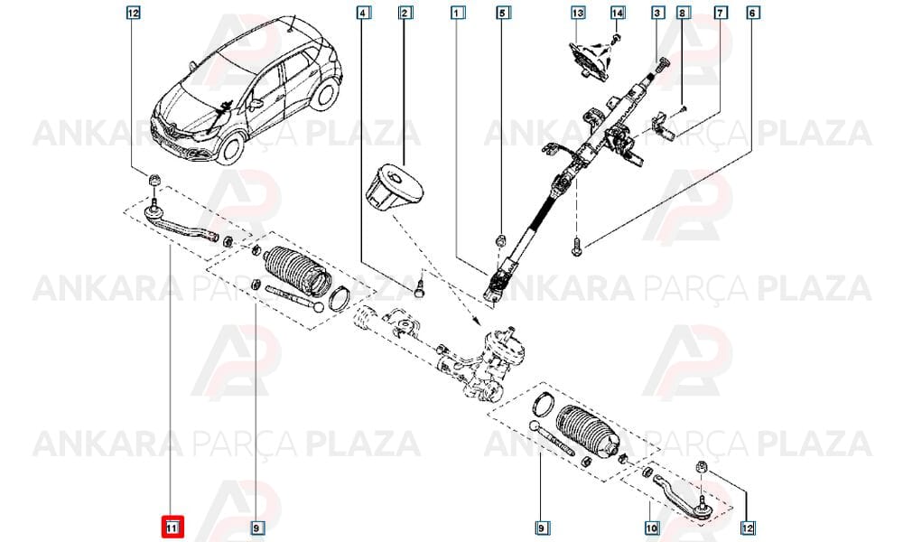 Rotbaşı Sağ Dacia Duster