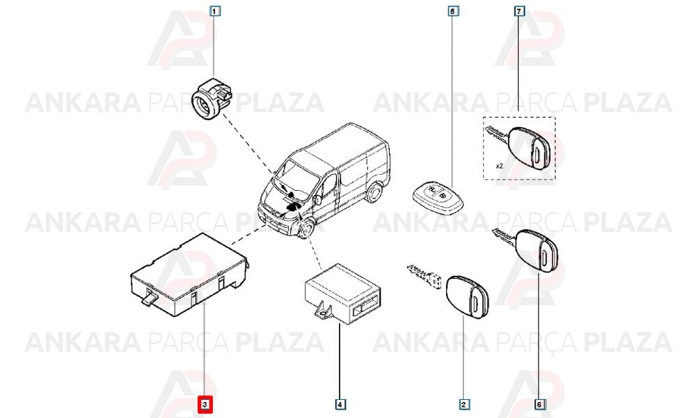 Uch Beyni Decoder Trafic 2 8201140808 8200790995