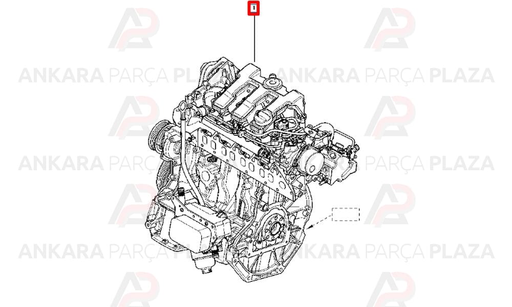 Motor Komple 1.6 130 Bg Megane Scenic 3 R9M 404 8201201884