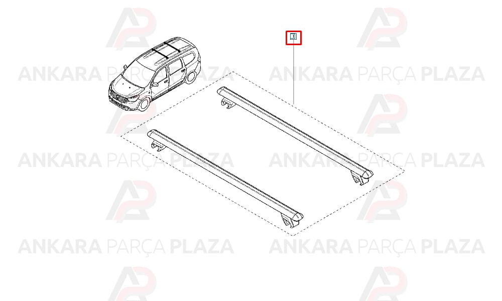 Lodgy Tavan Barı Orijinal 8201299013