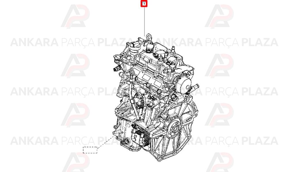 Motor Komple Clio 4 H4B400-0.9 Tce 8201342064