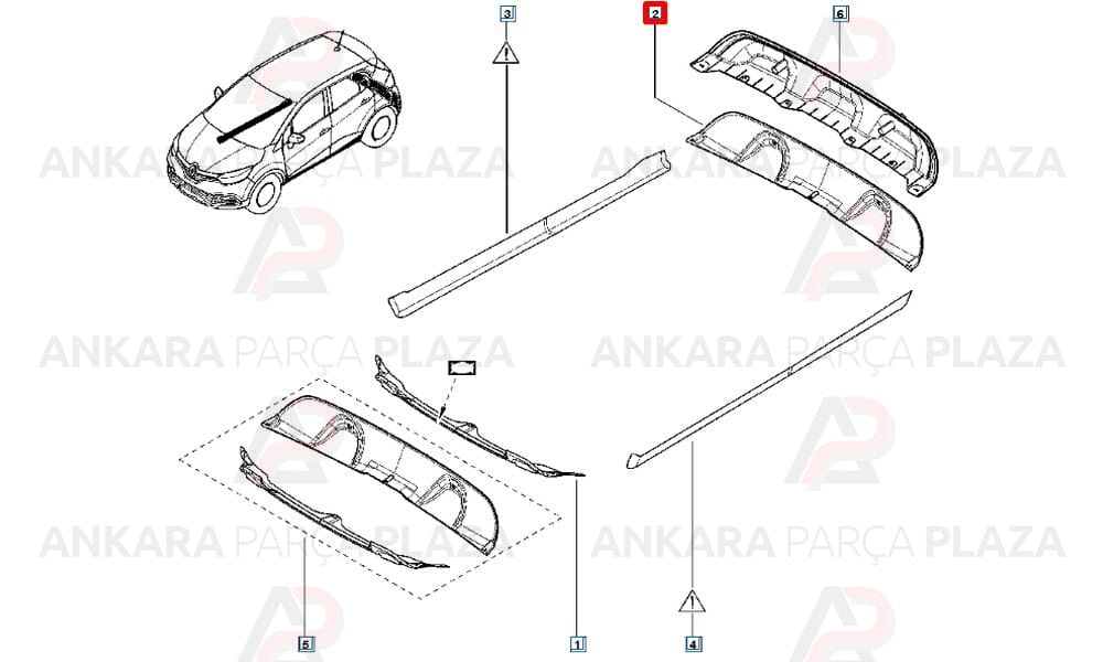 Capture Tampon Spoileri Arka 2013 - 2019 Meydan