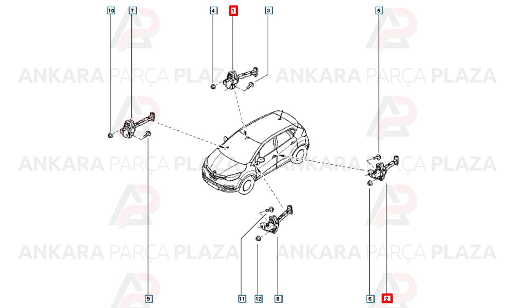 Kapı Gergisi Arka Captur 2013 >